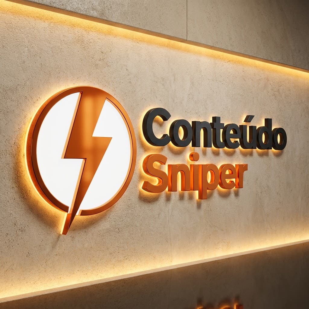 Letreiro 3D Conteúdo Sniper